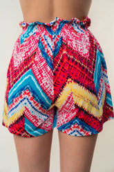 White Birch High Waisted Printed Shorts OutfitFlow